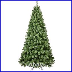 7ft PVC Christmas Tree with400 UL Lights, Metal Stand Artificial Holiday Xmas Tree