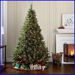 7ft Pre-Lit Christmas Pine Tree 350 Multi Color Lights Holiday Decor Tree Stand