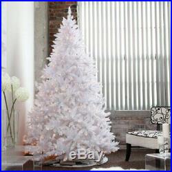 7ft Pre-lit Sparkling White Christmas tree Pre-lit with warm white LED light