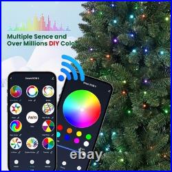 7ft Prelit Artificial Christmas Tree & App-Controlled Multi-Color 400LRGB lights 7ft Prelit Artificial Christmas Tree & App-Controlled Multi-Color 400LRGB lights