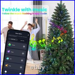 7ft Prelit Artificial Christmas Tree & App-Controlled Multi-Color 400LRGB lights 7ft Prelit Artificial Christmas Tree & App-Controlled Multi-Color 400LRGB lights