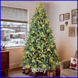 7ft Prelit Blue Spruce Christmas Tree Artificial Full Xmas Tree & 500 Lights 7ft Prelit Blue Spruce Christmas Tree Artificial Full Xmas Tree & 500 Lights