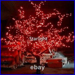 7ft Red 1,248pcs LEDs Cherry Blossom Tree Christmas Tree Wedding Night Light