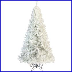 7ft White Christmas Tree w 500 lights 1400 branches Xmas Home indoor Decoration