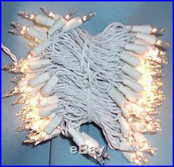 800 MINI CHRISTMAS 2x 400 CLEAR LIGHTS WHITE WIRE CORD IN/OUTDOOR WEDDING