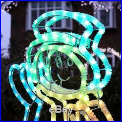 80cm Twinkly Smart App Controlled Christmas Snowman LED Silhouette Motif Light