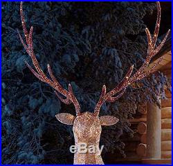 82 (208 Cm) Majestic Outdoor Elk Christmas Decoration 200 LED Lights Puleo
