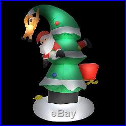 82 New Colorful Inflatable Christmas Tree Santa Holiday Decoration LED Light