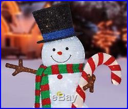 84 Pre Lit Pop-up Snowman 330 LED Lights Indoor Outdoor Christmas Decoration