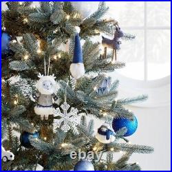 85pc Ornament Collection Set Wondershop Xmas Tree Blue/White Birchwood Bay Kit