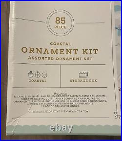 85pc Wondershop Coastal Ornament Kit Assorted Ornament Set withStorage Box
