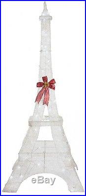 86 LED Eiffel Tower Christmas Xmas Yard Sculpture Decor Home Holiday Party NEW