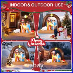 8FT Christmas Inflatables Nativity Set 2025 NEW LED Outdoor Decoration