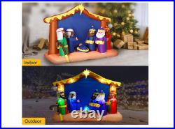 8FT Christmas Inflatables Santa 2025 NEW LED Outdoor Decoration