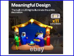 8FT Christmas Inflatables Santa 2025 NEW LED Outdoor Decoration