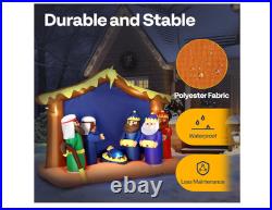 8FT Christmas Inflatables Santa 2025 NEW LED Outdoor Decoration