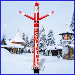 8FT Inflatable Air Waving Tube Dancer with Blower Set Blow up Inflate Santa Cla