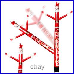 8FT Inflatable Air Waving Tube Dancer with Blower Set Blow up Inflate Santa Cla