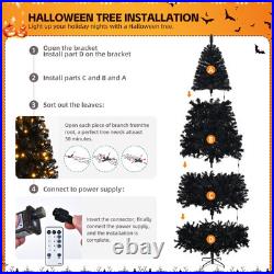 8FT Prelit Artificial Christmas Tree with Remote Control 1450 Branch Tips 550