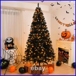 8FT Prelit Artificial Christmas Tree with Remote Control 1450 Branch Tips 550