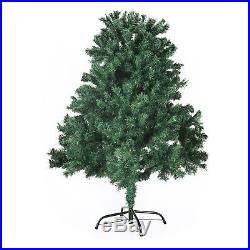 8FT Unlit Christmas Tree with Stand Indoor Outdoor Holiday Season Artificial PVC