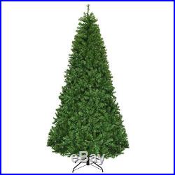 8Ft Artificial Christmas Tree Pre-Lit Hinged with 750 LED Lights & Stand Indoor