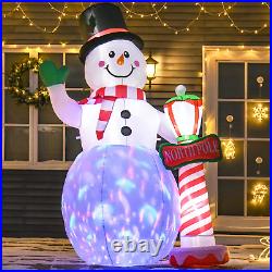 8Ft Christmas Inflatables Outdoor Decorations Snowman