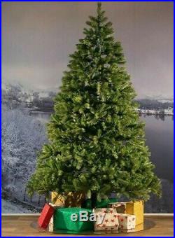 8Ft Green Artificial Colorado Christmas Pine Tree With 1300 Tips W / Metal Stand
