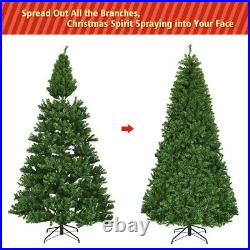 8Ft Pre-Lit Artificial Christmas Tree Premium Hinged Decor with 750 Lights Indoor