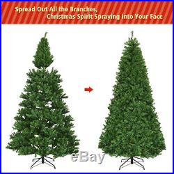 8Ft Pre-Lit Artificial Christmas Tree Premium Hinged with 750 LED Lights Indoor