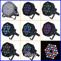 8PCS 36 LED RGB Par Light Stage Light DMX Projector Bar DJ Disco Lamp Controller