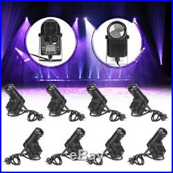 8Pack DMX512 30W RGBW LED Spotlight Stage Lighting Pinspot Beam DJ Disco Party