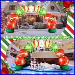 8.2 FT Giant Christmas Inflatables Archway Christmas Blow Up Ball Arch with B