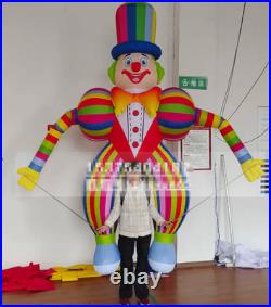 8.2ft / 11.4ft inflatable walking clown model backpack clown model parade props