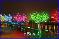 8.2ft pre-lit LED Xtmas artificial cherry blossom tree light outdoor lighting