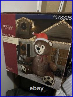 8.9 Ft Christmas Inflatable Bear Holiday Living Airblown Yard Decoration