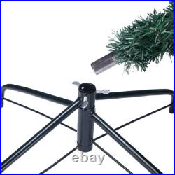 8 FT Artificial Christmas Tree Snow Flocked Hinged Xmas Tree Holiday Decor