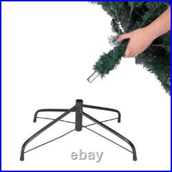 8 FT Artificial Christmas Tree Snow Flocked Hinged Xmas Tree Holiday Decor