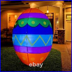 8' FT Easter Bunny's HUGE EGG Airblown Inflatable Yard Decor