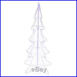 8 Ft Blue LED Pre-Lit 3D Silhouette Tree Christmas Tree Holiday Yard Decor