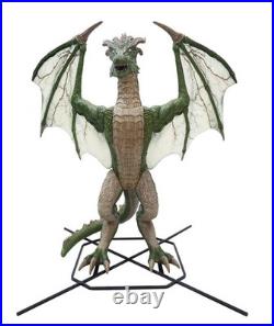 8 Ft Giant-Sized Animated Wyvern With Color-Changing LED Lights & Roaring Sounds