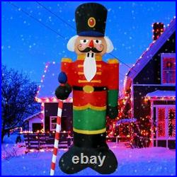 8 Ft Nutcracker LED Blow Up Lighted Yard Inflatable