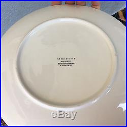 8 NEW Pottery Barn ALPINE TOILE DINNER & SALAD PLATES RED Christmas Holiday
