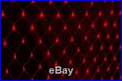 (8) Noma 48953-88 Holiday Wonderland 150 ct 4' x 6' Red Net Christmas Lights