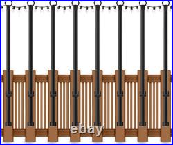 8 Pack 5 Ft String Light Poles, 8 5Ft 1