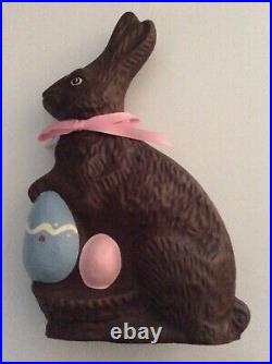 8+ Piece Collection Of Realistic Looking Chocolate Easter Bunny Rabbits, Basket