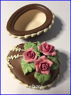 8+ Piece Collection Of Realistic Looking Chocolate Easter Bunny Rabbits, Basket