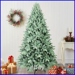 8 ft Artificial Christmas Tree Blue Spruce Realistic Xmas Tree 2458 PE/PVC Tips