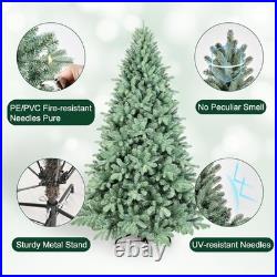 8 ft Artificial Christmas Tree Blue Spruce Realistic Xmas Tree 2458 PE/PVC Tips