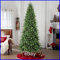 8 ft Artificial Christmas Tree Slim Pencil Realistic Xmas Tree 1612 Branch Tips
